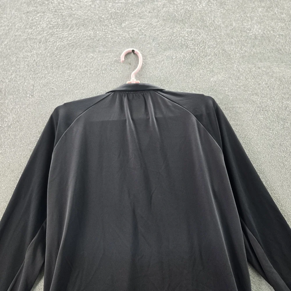 Castore Men‎ Activewear Top L Black Logo Zipper Long Sleeve